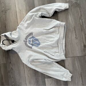 Gray Rolling Stones Hoodie